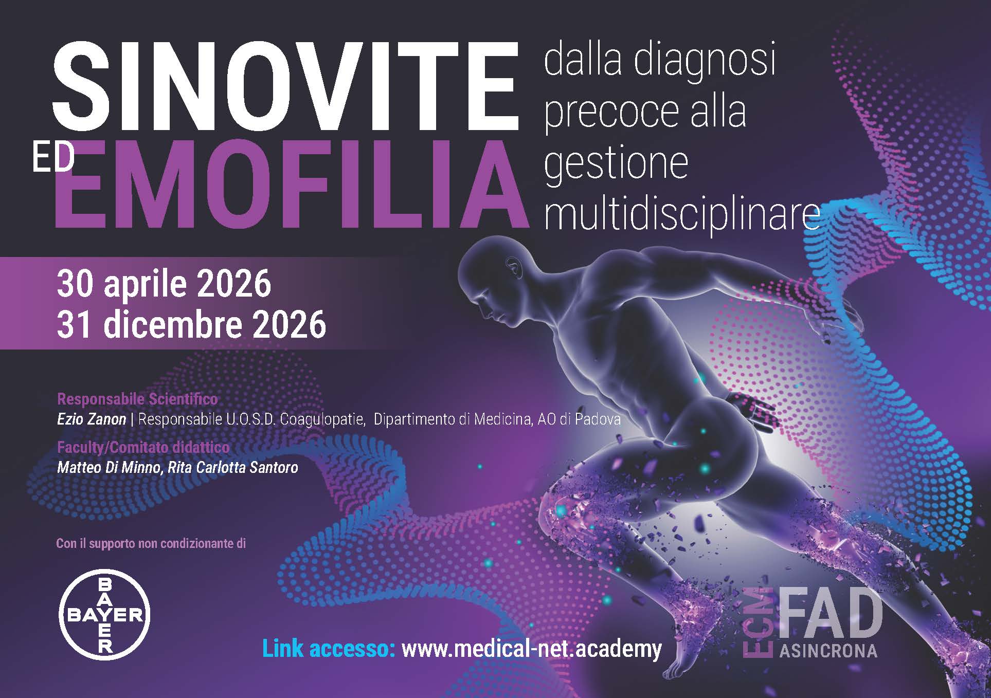 Sinovite ed emofilia:  dalla diagnosi precoce alla gestione multidisciplinare